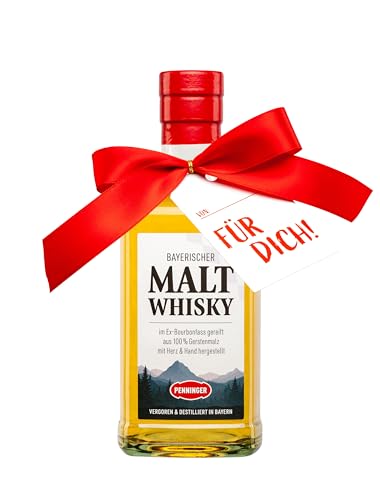 Bayerischer Malt Whisky 0,5 l (40% vol) – Penninger Whisky, in Ex-Bourbon-Fässern gereift, nicht...