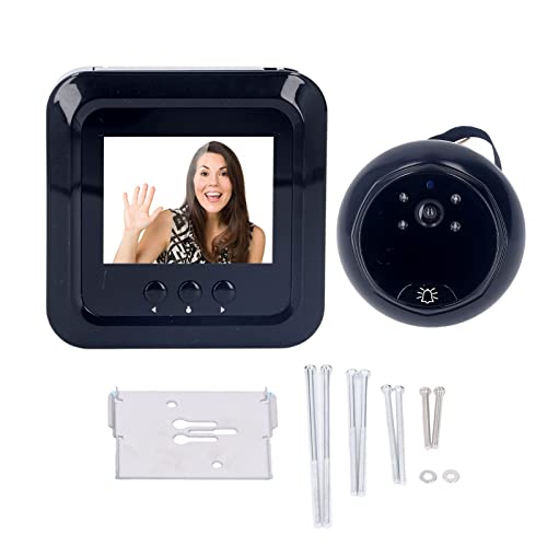 Visor de Porta Digital de 2,4 Pol Olho Mágico da Porta 0,3 MP Câmera de ângulo Amplo de 120 ° Olho M