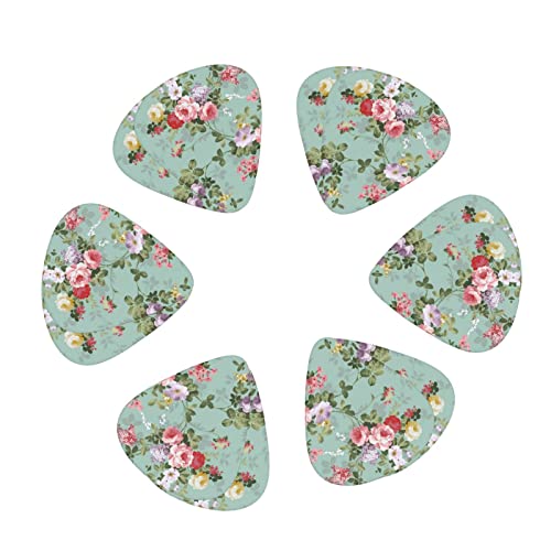 Ensemble de 12 médiators de guitare Vintage Floral Flowers pour guitare acoustique, guitare électrique, contrebasse… - Les Beatles, Paul McCartney, John Lennon, RIngo Starr, George Harrison Ensemble de 12 médiators de guitare Vintage Floral Flowers pour guitare acoustique, guitare électrique, contrebasse… – Image 3
