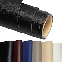 Kunstleder Selbstklebend, Leder Patch Selbstklebend, 100 * 200cm Leder Reparatur Patch PU Lederreparaturband für Sofas, Handtaschen, Jacken, Autositze, Möbel (Schwarz)