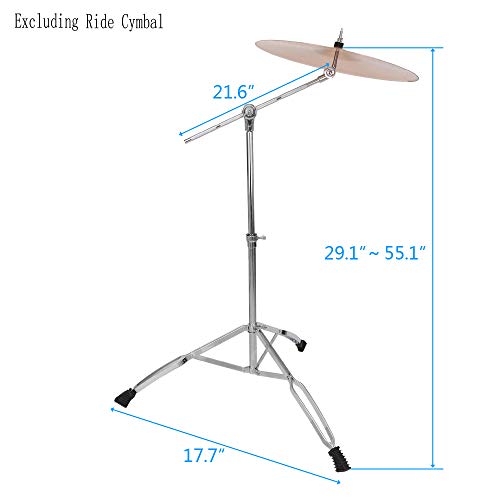 image for GOTOTOP Straight Cymbal Stand,Foldable Portable Cymbal Boom Stand Drum