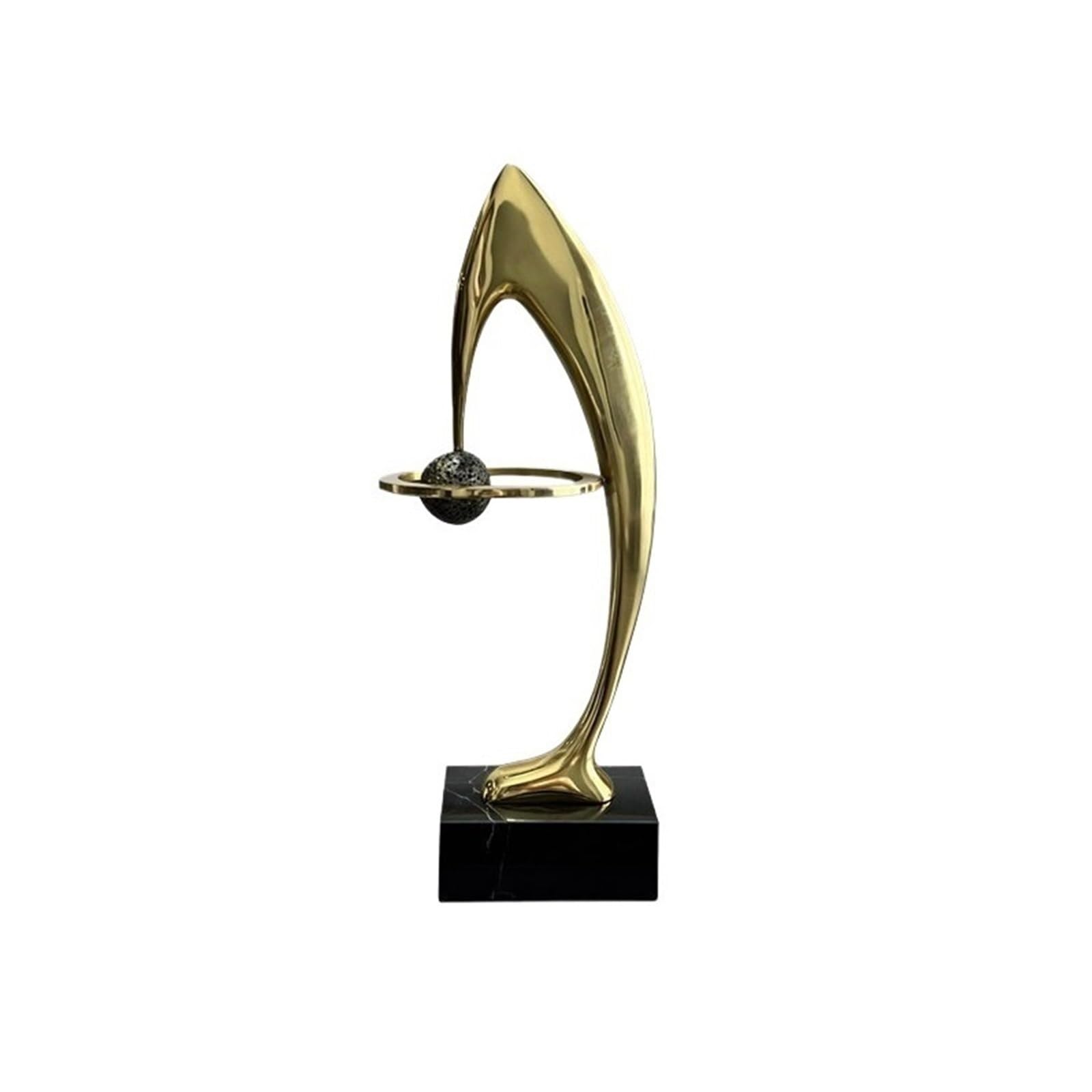 DFHS46JK Table Decorations Modern Abstract Bronze Sculpture Artwork Living Room Study Office Decoration Art Statue