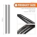 Yidcidu 2PCS Car Rubber Side Window Wiper Blades, Auto Door Glass Insert Strips, Universal Water-resistant Noise Reduction Gap Filler for Cars SUVs Trucks (Black)