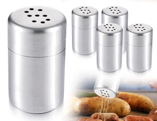 Lhbwhiz 4 Stück Salzstreuer,Mini Salz und Pfefferstreuer,Edelstahl...