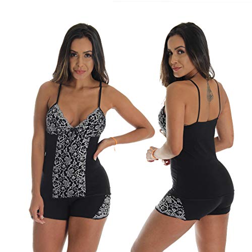 Baby Doll Renda Kit 5 Luxo Kristal