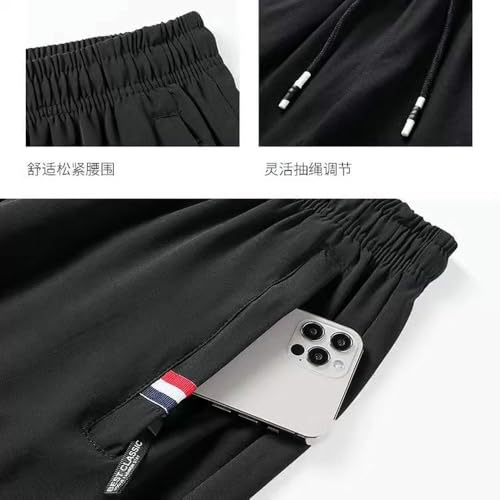 Zipper Open Crotch Ice Silk Pants Casual Compfy Active Trousers3