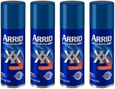 ARRID XX Anti-Perspirant Deodorant Spray Regular 4 oz (Pack of 4)
