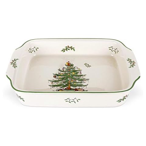 Spode Christmas Tree Rectangular Dish Cover