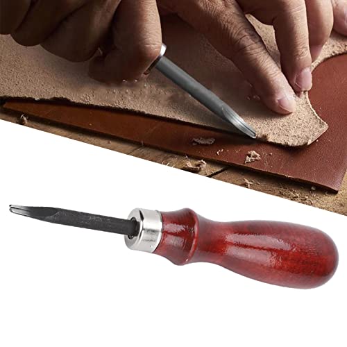 Pssopp Bisel de borda de couro de 0,8 mm, chanfrador de borda de couro, ferramenta de corte de borda