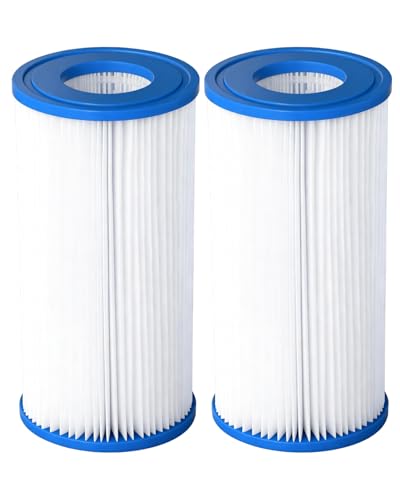 DAYEAR Pool Filter Cartridge for Type A or C,Compatible with 29000E/59900E Aboveground Pools,Type A/C Reusable Swimming Filter for 1000/1500/530 GPH Filter Pump,2 Pack