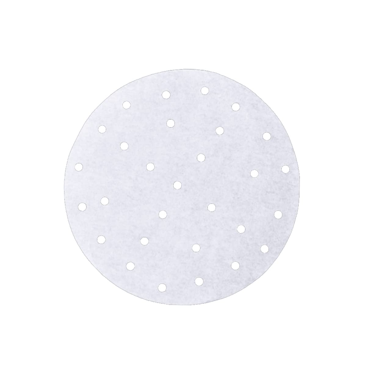 PRETYZOOM 9 Inches Round Steam Paper 100pcs Air Fryer Parchment Liners Vegetable Steamer Paper Non-stick for Air Fryer Rice Dim Sum