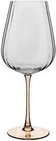 WOLFF - Conjunto 2 Taças de Vidro com Haste Âmbar Classic 560ml para Vinho