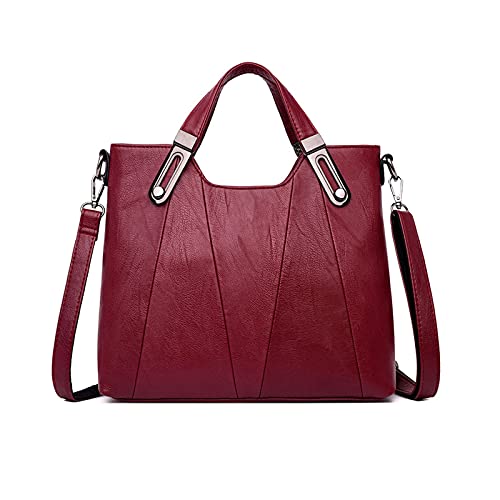 PORRASSO Fashion Shoulder Bag Women Handbag Ladies Crossbody Bag PU Leather Waterproof Satchel