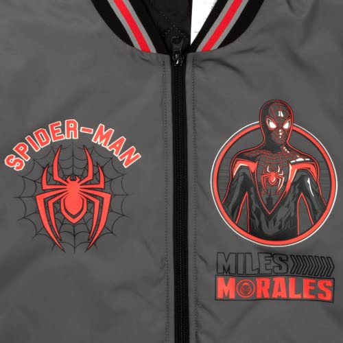 Image of Marvel Superheroes Boy's Bomber Jacket - Spider-Man, Miles Morales, Black Panther, Ghost-Spider, Venom Bomber Jacket for Kids