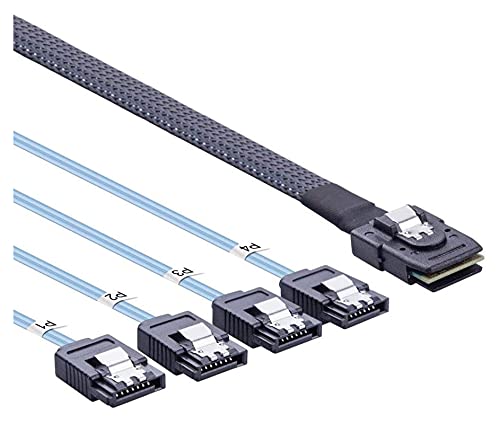 Cable Artemisia Mini SAS 36pin SFF-8087 a 4 SATA 7pin 0.5 m