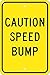 National Marker Caution Speed Bump, 18X12, 080 (TM136J)