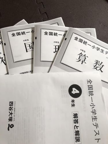 3年分 全国統一小学生テスト 4年生 2022年～2024年 6月 & 11月