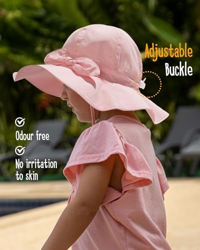 FURTALK Baby Sun hat Summer Beach Hats with UPF 50+ Sun Protection Wide Brim Toddler Sun Hat Cap — view 4