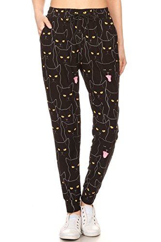 Image of Leggings Depot Premium Jogger Women's Popular Print High Waist Track Pants(S-XL)