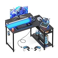 Amazon | AODK ゲーミングデスク コンセント付き パソコンデスク