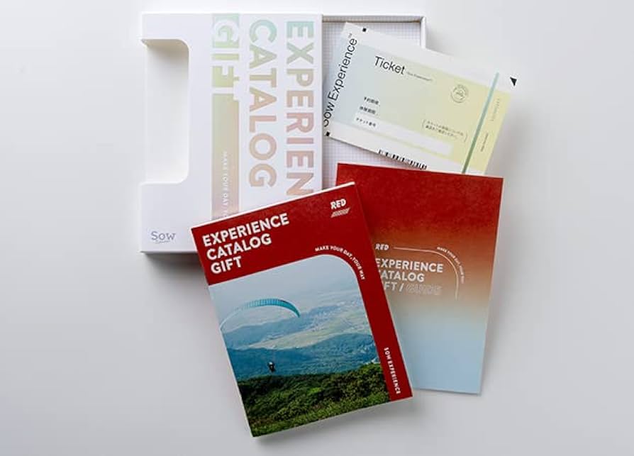 SOW EXPERIENCE FOR2ギフト(RED) ソウ エクスペリエンス FOR2ギフト（RED）｜結婚祝いや記念日に贈る ペアで楽しめる体験