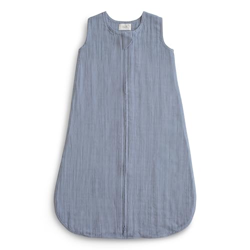 Image of mushie Baby Wearable Blanket | 100% Organic Cotton Muslin | Sleeping Bag For Infants (Tradewinds)