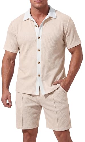 Ensemble d'été homme FEOYA idéal pour vos vacances à la plage et soirées barbecue