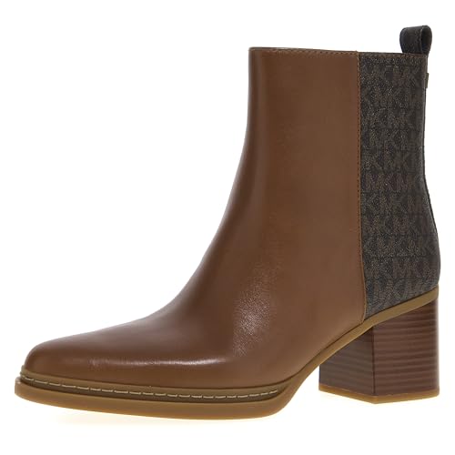 Michael Kors Womens Lex Bootie MK Signature/Brown/Luggage 9.5