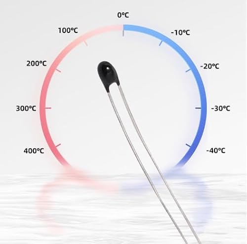Oumefar 10 Stück MF52 Thermistor Hochgenauer Temperatursensor Thermistoren mit 30 mm Kabel (10K-B3435-L30)
