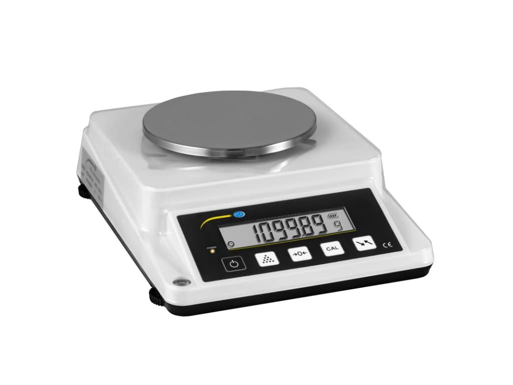 PCE Instruments Balanza analítica digital con función de cómputo de piezas (Rango: 1100 g, Resolución: 0,01 g, Repetibilidad: ± 0,002 g, Linealidad: ± 0,003 g) PCE-BSK 1100