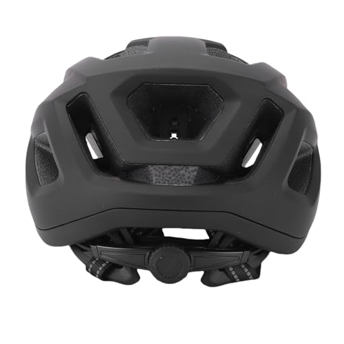 Casco de bicicleta de carretera y montaña negro con ajuste trasero 3
