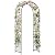 DWVO Metal Garden Arch, 86" H Outdoor Lawn Arbor for Climbing Plants, Roses, Vines, Wedding Archway Party Decor for Lawn, Patio, Backyard