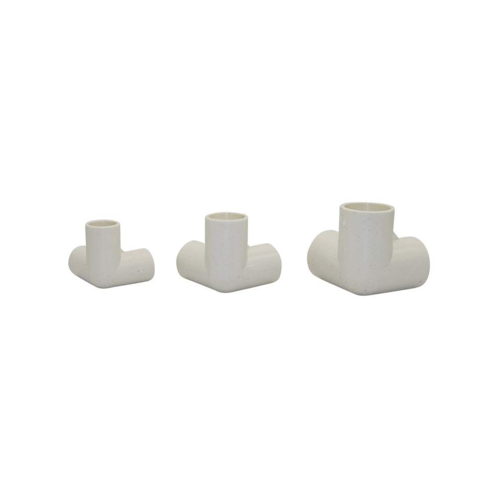 PVC-3-Wege-T-Stück Innendurchmesser 20/25 / 32mm T Rohrverbinder Garten PVC-Wasser-Rohrverbinder Landwirtschaft Werkzeuge 20 PC(32 mm)