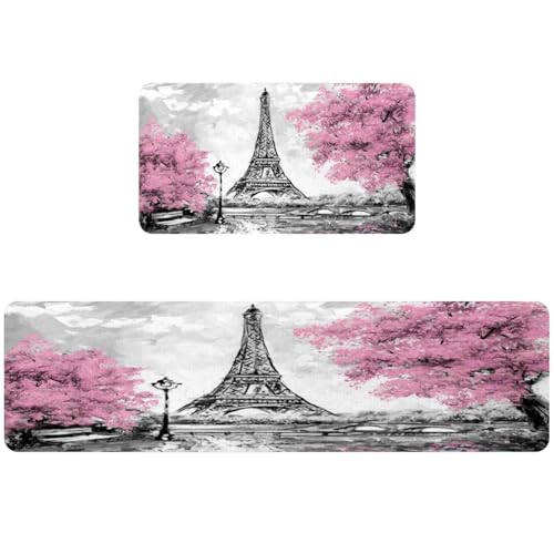 Tapete de cocina elegante de la Torre Eiffel francesa para el hogar 2