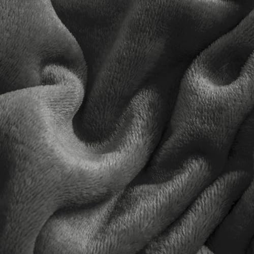 Image of BEDELITE Flannel Sheets Full Size Dark Gray - Super Soft Fleece Sheets Set Fluffy Extra Plush, 4 Piece(Include Fitted Sheet, Flat Sheet, 2 Pillowcases)