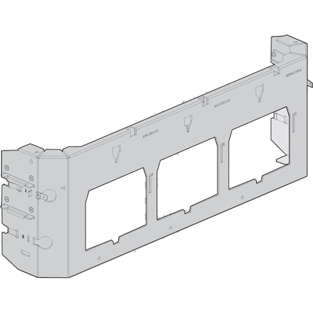 Bticino 9160S Stahl Gleitrahmen Platte für Schalter M1 160 fest, 600 mm x 300 mm