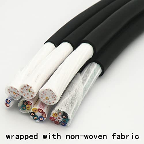 Davitu Wires & Cables - Towline Wire 12 core 0.2,0.3,0.5,0.75 mm² Ultra High Flexible 24,22,20,18AWG TRVV Drag Chain Cable 5m - (Length: 5m, Specification: 12C 0.75mm2(18AWG))