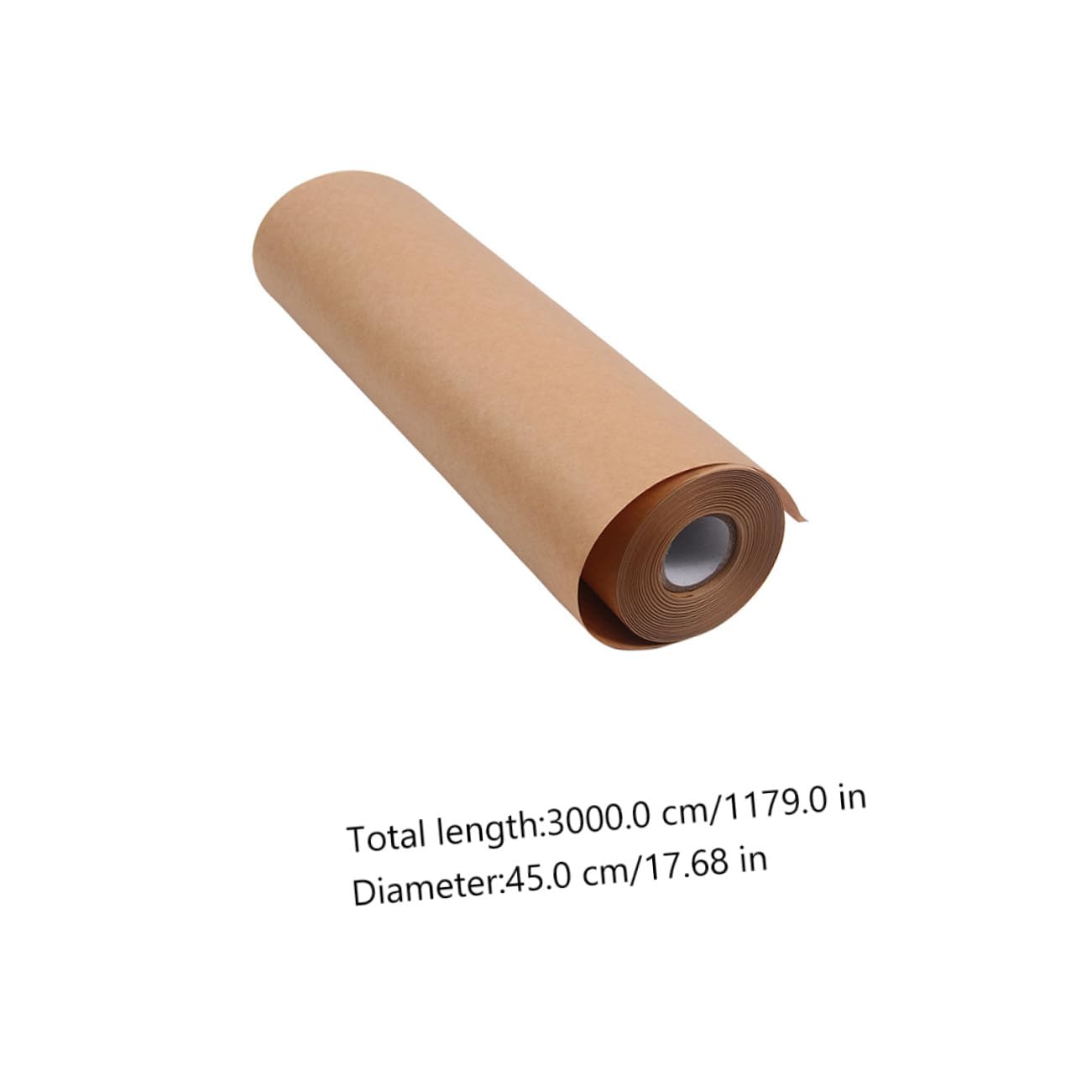 DIYEAH Rollo de Papel Kraft Decorativo Marrón de 45 CM X 30 M para Envolver Regalos y Manualidades, Papel Seguro, sin Olor, Adecuado para Artesanía y Embalaje