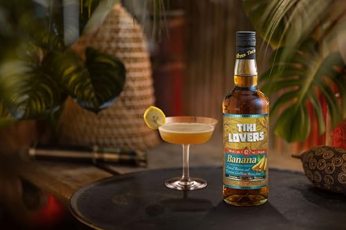 Tiki Lovers I Banana I 700 ml Flasche I 42% Volume I Premium Caribbean Banana Rum