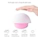 Touch Sensor Night Light for Baby MECO Mushroom Design Color Changing LED Nightlight Touch Sensitive Multicolor Bedside Tumbler Lamp for Kids Bedroom (Pink)