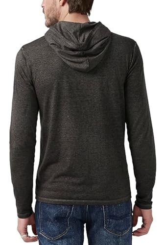 Buffalo David Bitton Men's Long Sleeve Burnout Hoodie Lightweight2