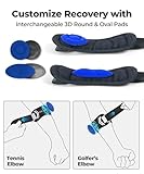 CURECARE Upgrade Tennis Elbow Support Strap, Adjustable Tennis Elbow Brace with 2 Interchangeable Pad, Non-slip Golfers Elbow Support for Tennis & Golfer's Elbow Pain Relief, Black - Image 3