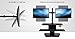 Mount-It! Standing Desk Converter, Stand Up Desk Riser with Dual Monitor Mount, Adjustable Workstation in Black, Top Platform 23