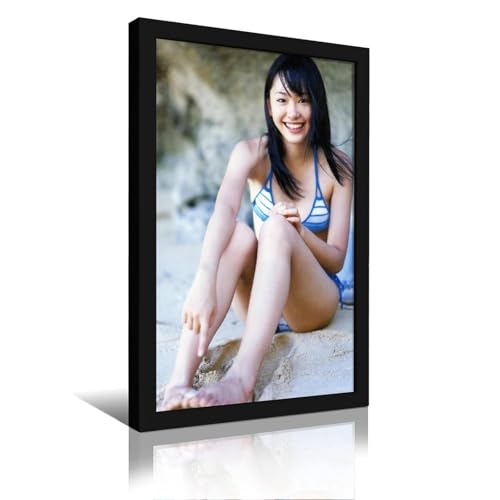 V_ ߃|X^[ KXA[ou }bg̃|X^[ t[A͂ȃR[i[̎ʐ^t[AM[̕ǂ̊zS[h A~jEʐ^t[ Black Frame-style 16x24inch(40x60cm)