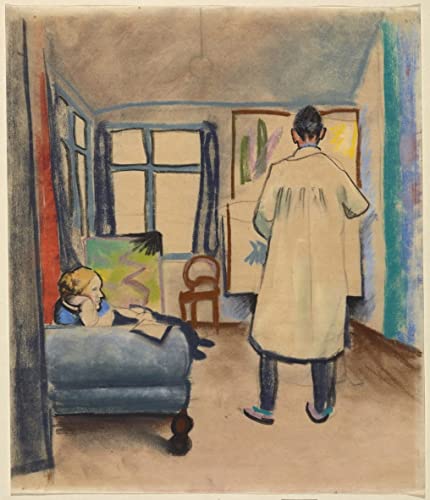 Art Tableau Maria Marc August Macke Bonn, affiche impression d'art et image sur toile 60x90cm