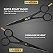 Hair Scissors Professional 6.5 Inch with Hair Comb - Premium High Carbon Stainless Steel Barber Salon Hair Shears for Haircut Scissors - Ergonomic Design Super-Sharp Hair Cutting Shears for woman