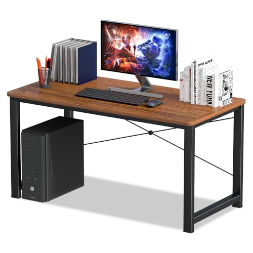 La Mejor Selección de Escritorio Industrial Top 5. 50 FBXGT Escritorio Minimalista para Computadora, Escritorios Modernos, Escritorio de Madera, Escritorio Oficina Fácil de Montar, Adecuado para Estudiar, Trabajar, Jugar Juegos (120...