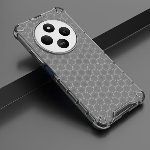 Image of Glasgow Back Case Cover Compatible with [ Mi Redmi A4 5G / 14C 5G / Poco C75 ] (Stylish Design) - Black