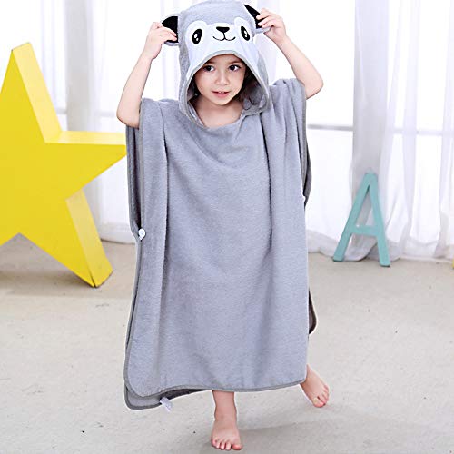 Mhwlai De algodón Toallas de Playa con Capucha niños Toallas de bañ