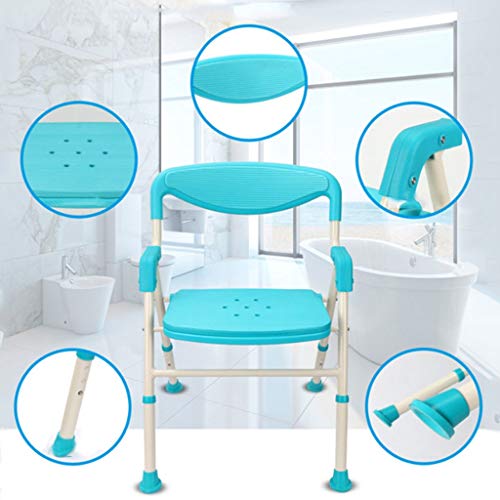 Tabouret de douche sécurisé avec tapis antidérapant - Structure légère en alu - 5